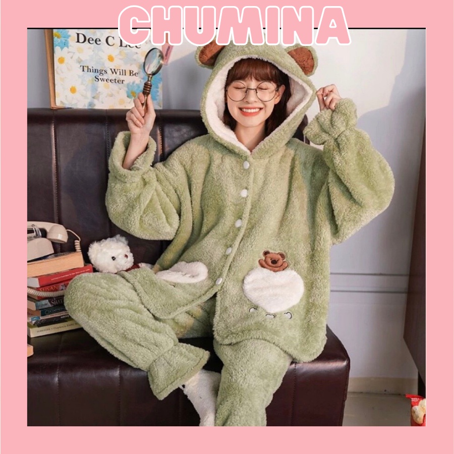 Multiple Models Cute Soft Fur Sleeper Set Warm Winter Sleep Set Lotsso