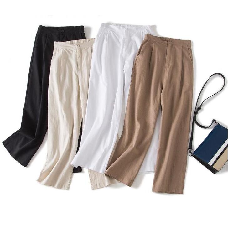 #3001#New Fashion Women Trousers Female Cotton Loose Casual Pants Plus ...