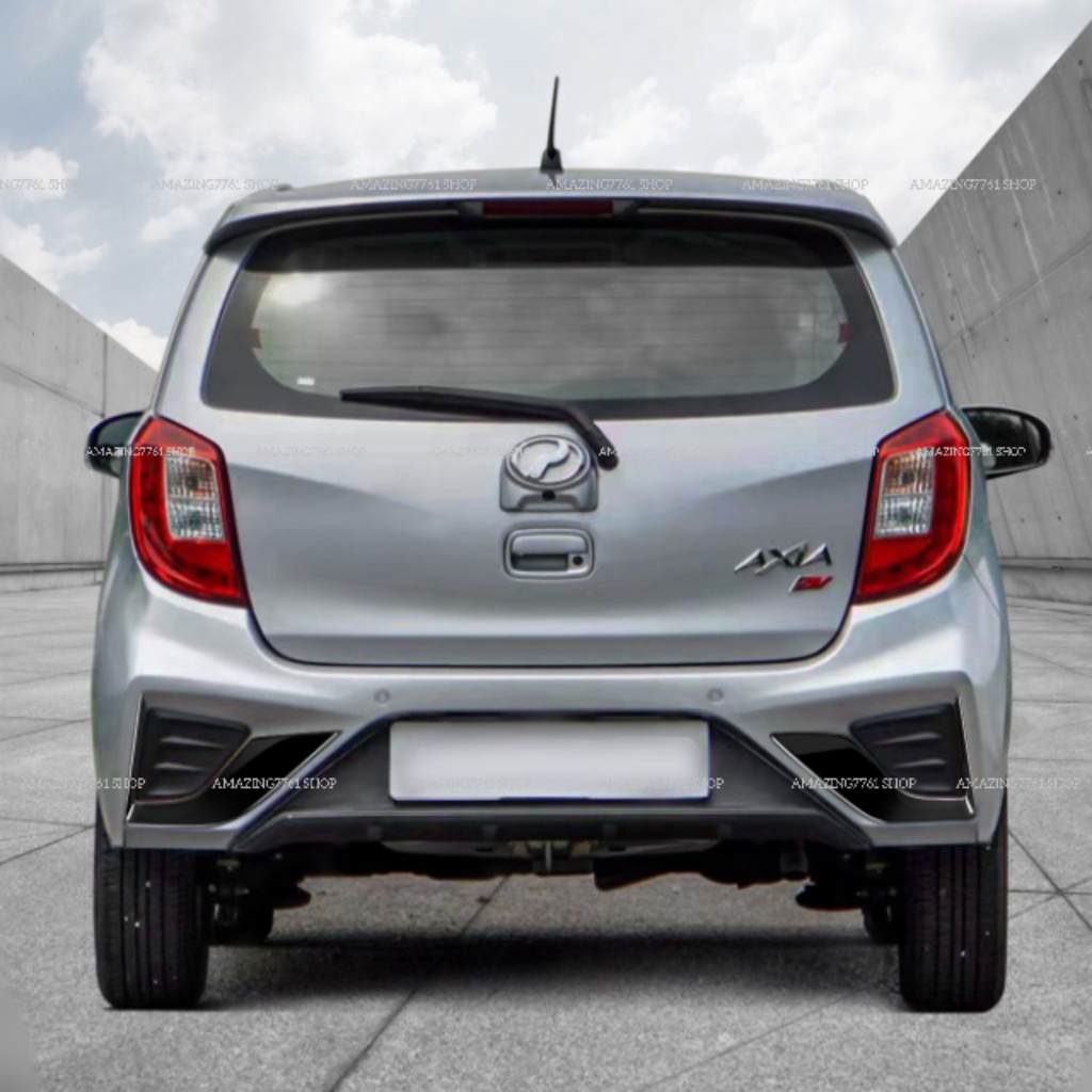AMAZING PERODUA AXIA 2020-2022 CAR REAR BUMPER TRIM GARNISH REAR BUMPER ...