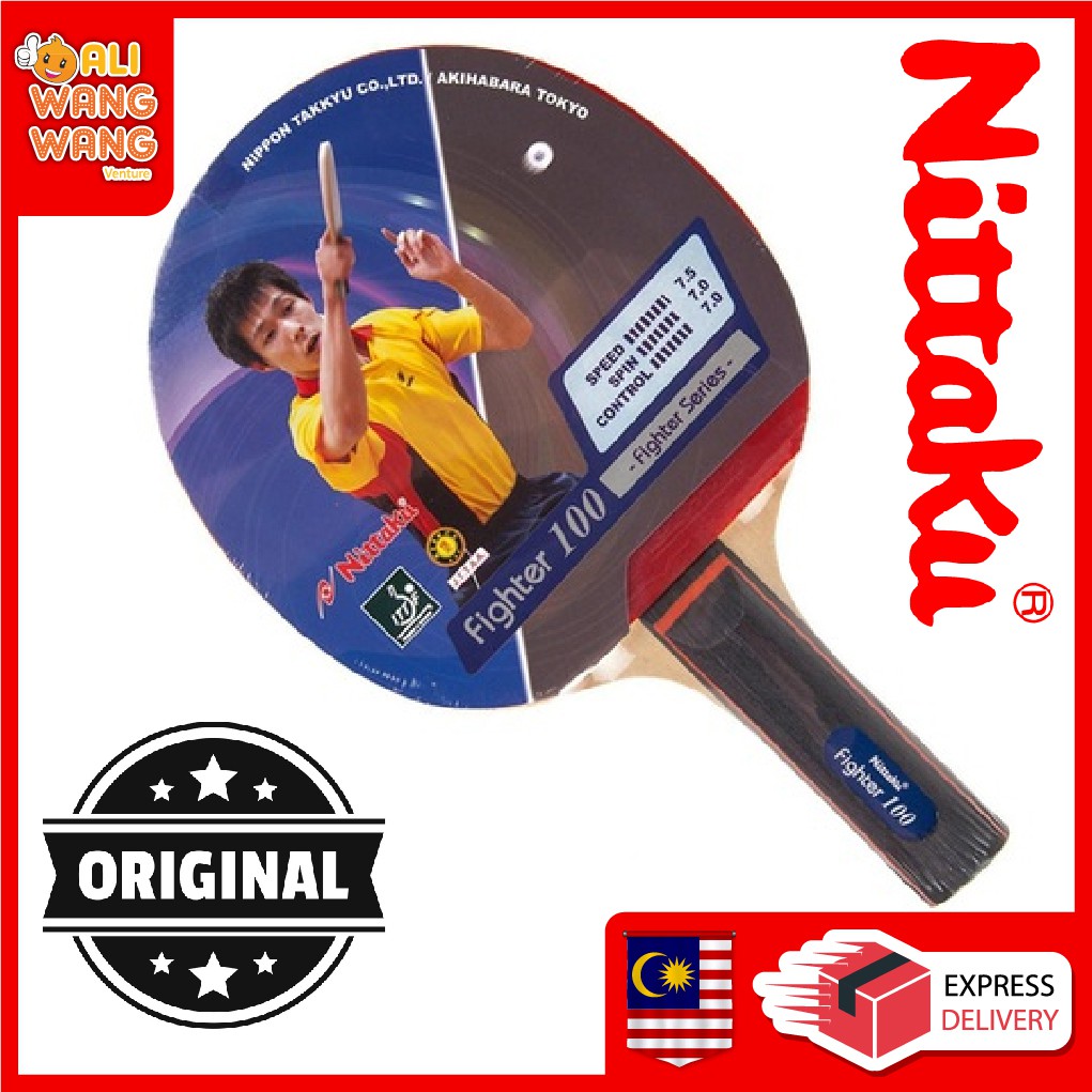Nittaku Fighter 100 Table Tennis Ping Pong Bat ITTF Approved 100