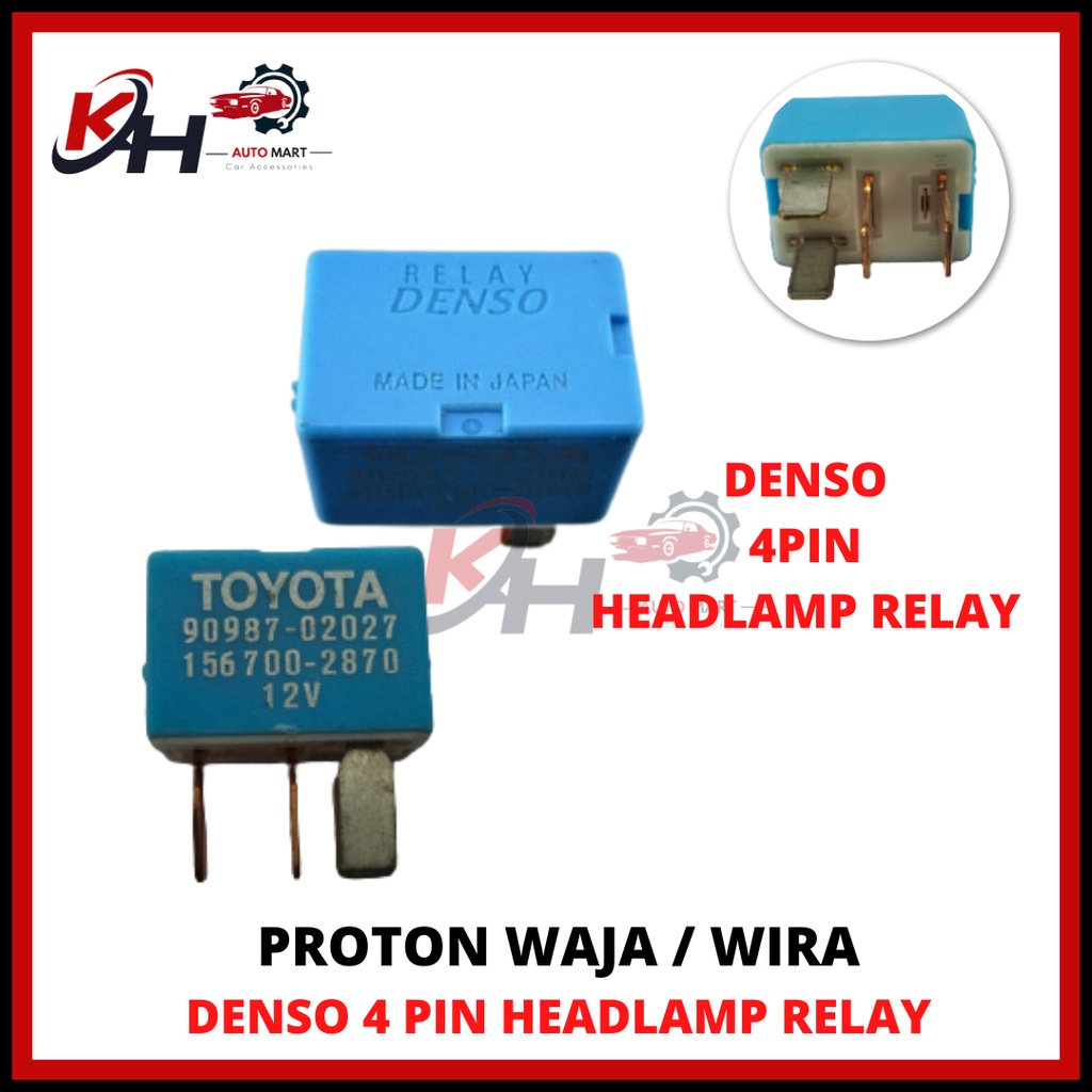 PROTON WAJA WIRA HEADLAMP RELAY SOCKET 5 PIN 398 UNIVERSAL LAMPU BESAR