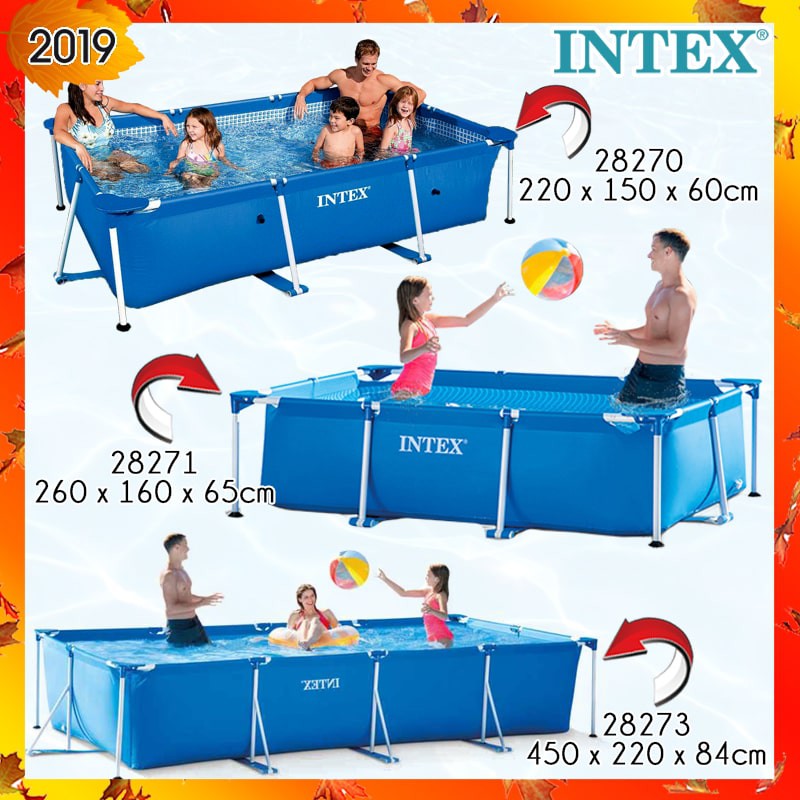 INTEX Rectangular Frame Set Pool PVC Pipe Rack Bracket Large Family ...