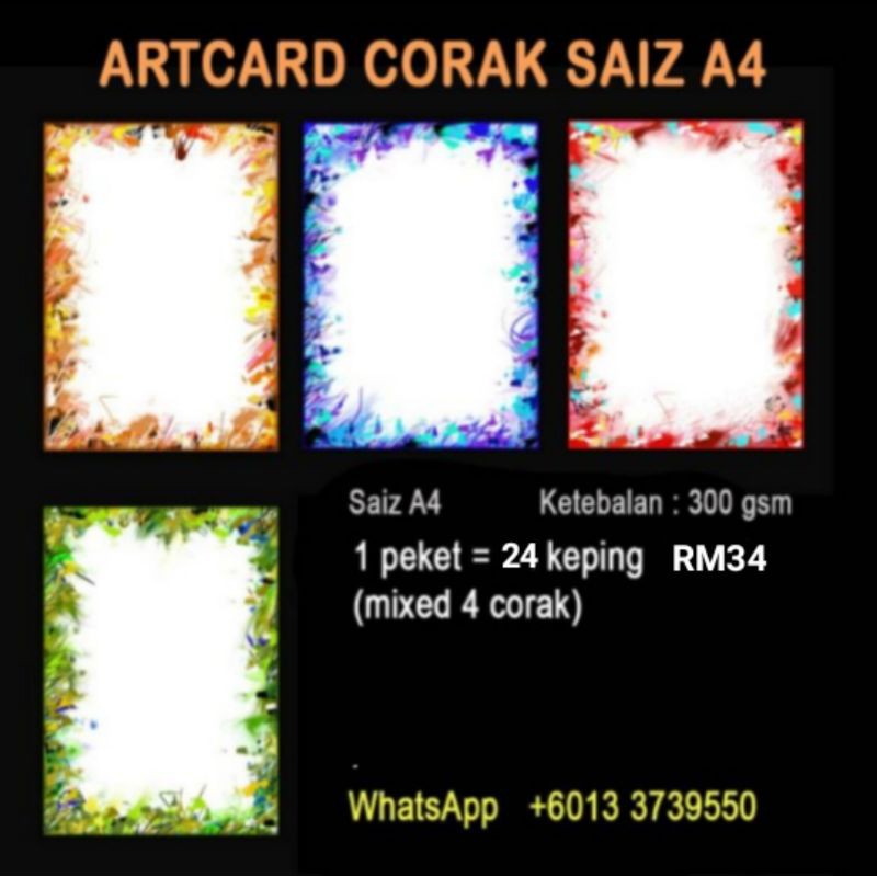 Kertas Khat Bercorak Saiz A4 (24pcs) | Shopee Malaysia