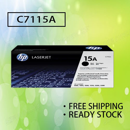 HP C7115A 15A Black Original LaserJet Toner Cartridge | Shopee Malaysia