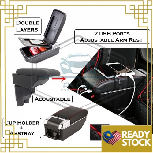 Armrest Myvi Axia Bezza Saga Vios Almera Persona Iriz Adjustable Arm ...