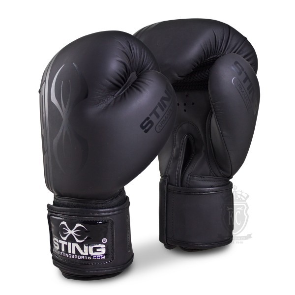 STING ARMAPLUS BOXING GLOVE MATT BLACK REDBLACK MARTIAL ARTS Shopee Malaysia