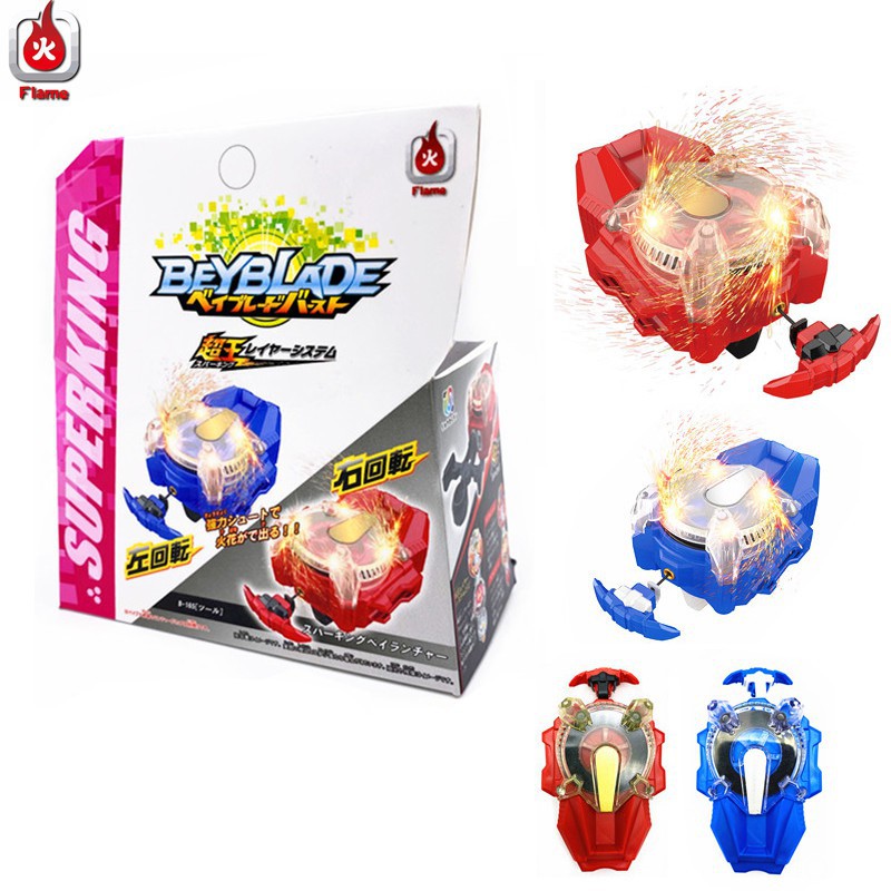 FLAME Beyblade BURST Superking B-165/B-166 Sparking Launcher Beybalde ...