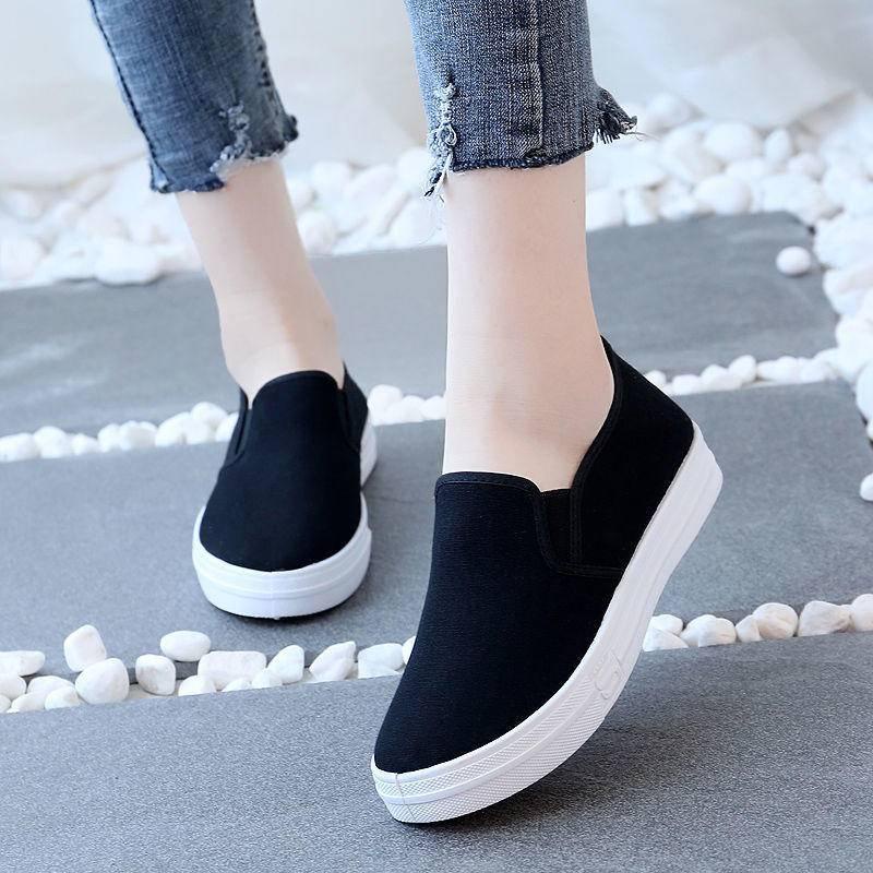 Womens canvas hot sale slip ons