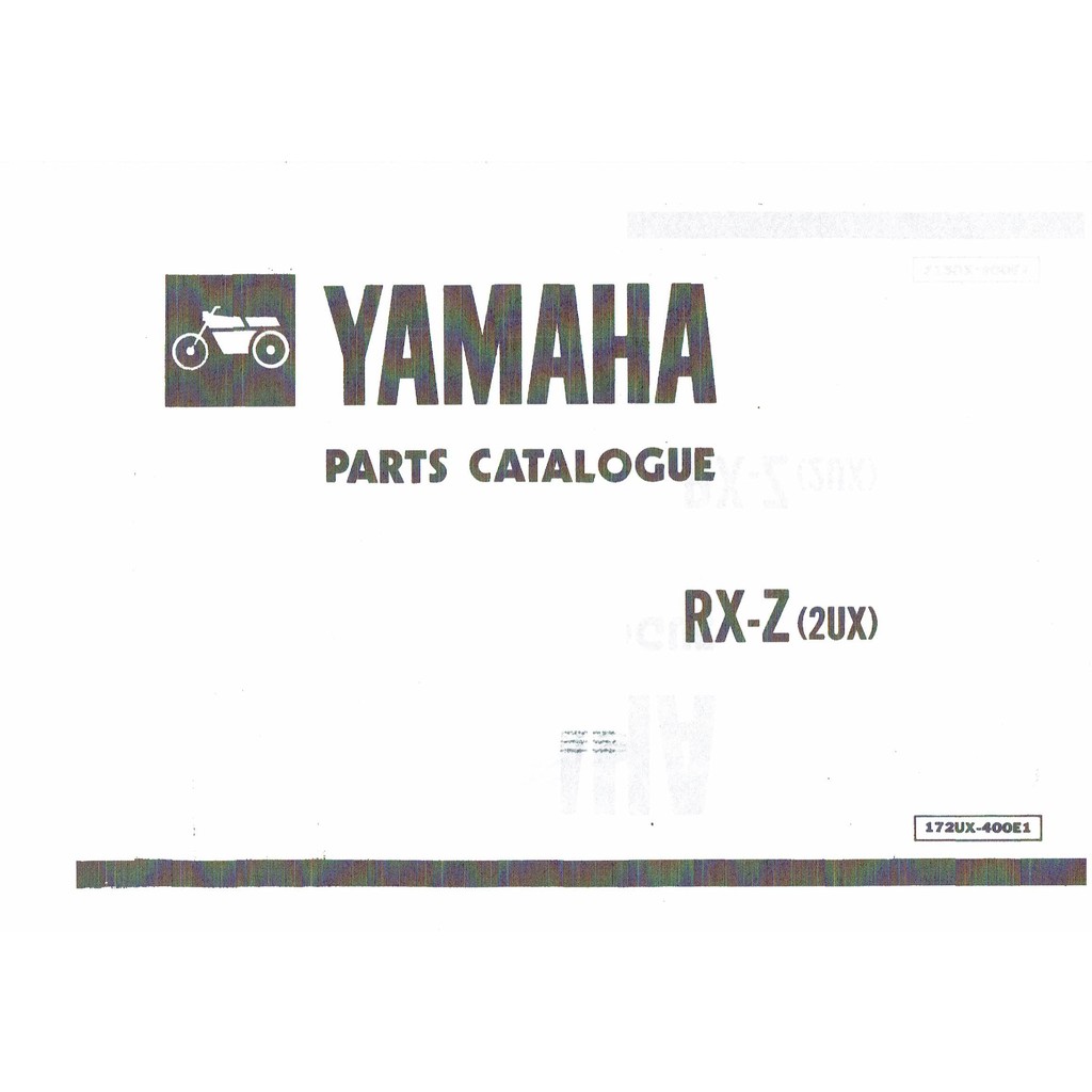 manual book part yamaha rxz 5speed,mili/yahoo &amp; catalyzer/125zr
