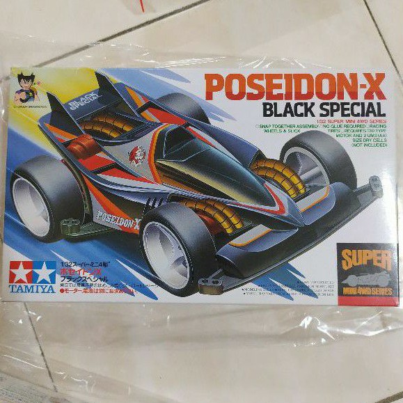 Tamiya Poseidon -X Black Special Mini 4wd Made in Japan | Shopee