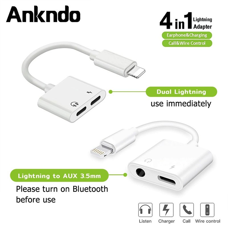 Adaptateur Lightning Vers Jack 3,5mm – Lot De 2, Pour IPhone 14/13/12/11/X/8/7 Et IPad, Qualité Audio HD