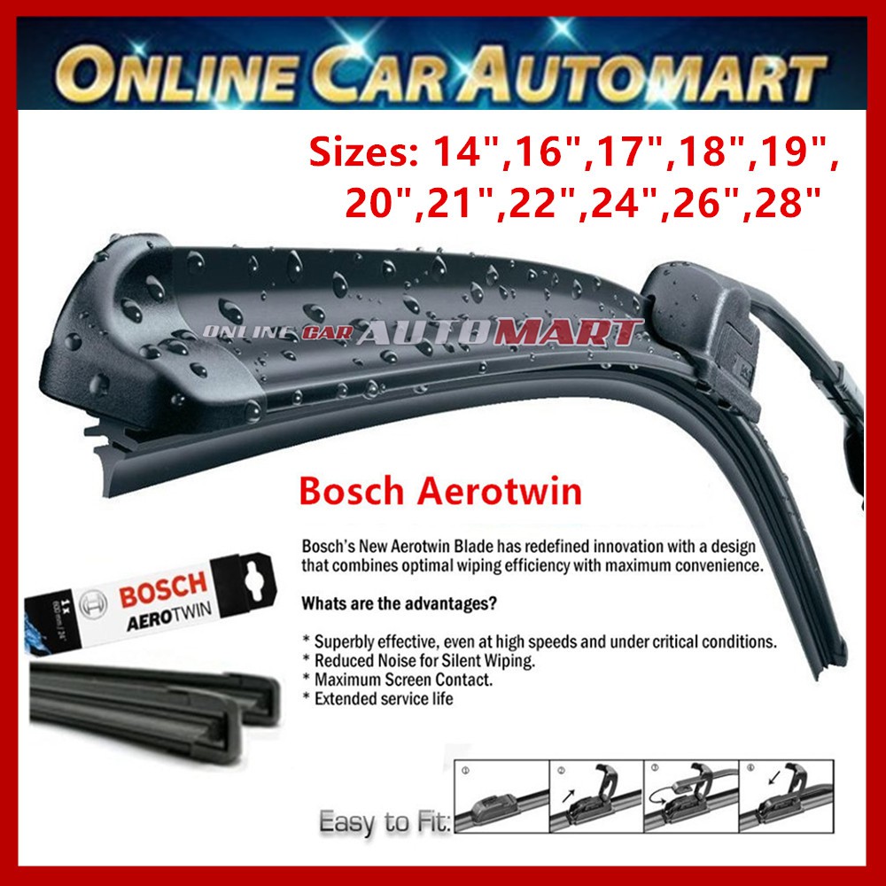 Bosch Aerotwin Wiper Blade Genuine Bosch Malaysia Sizes 14