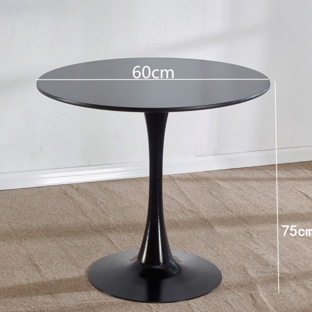 RUNDA Restaurant Round Table BLACK FRAME Quad-eg Table Meja ...