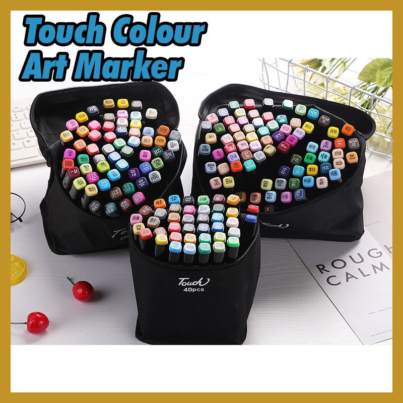 4880168pcs Touch Colours Graphic Art Twin Tip Alcohol Doodle Art Pen Copic Marker Pen Drawing 5382