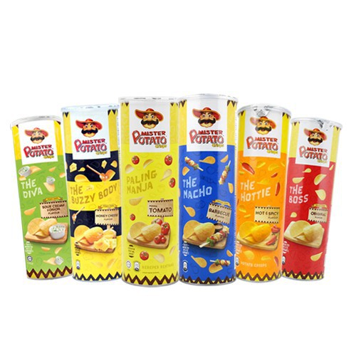 Mister Potato Chips (Canister) Assorted Flavor 150g Shopee Malaysia