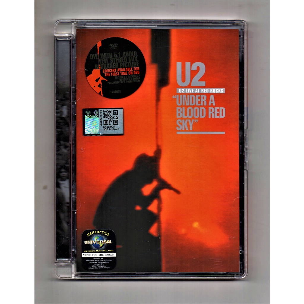 Malaysia　U2　Live　A　Sky　At　Rocks　Red　Shopee　Under　Blood　Red　DVD