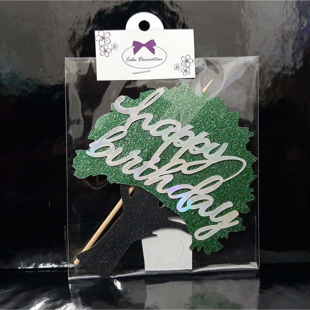 REKAAN TOPPER KEK POKOK SELAMAT HARI LAHIR | READY STOCK | Shopee Malaysia