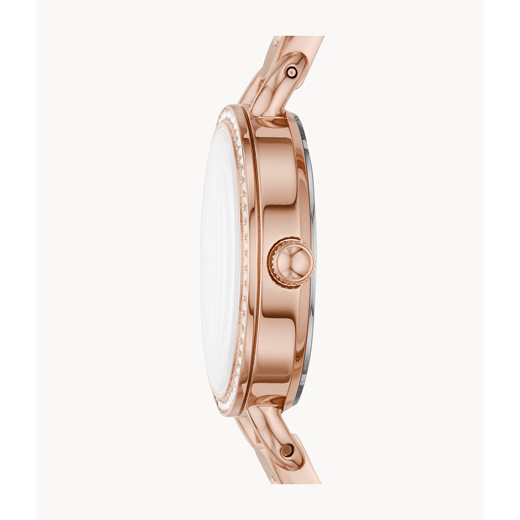 Fossil BQ3163 Women\'s Classic Minute Rose Gold-Tone Stainless Steel Watch Fossil Bq3163 Classic Rose Gold Dial Rose Gold Women main image 4