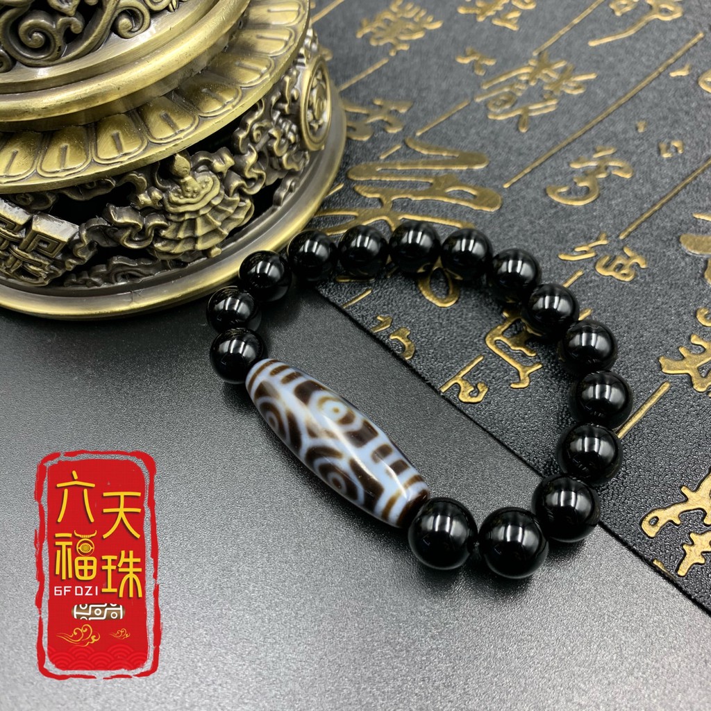 スーパーセール】 012天珠 龍眼天珠 紅朱砂 黒朱砂 dzibeads！ 工芸品