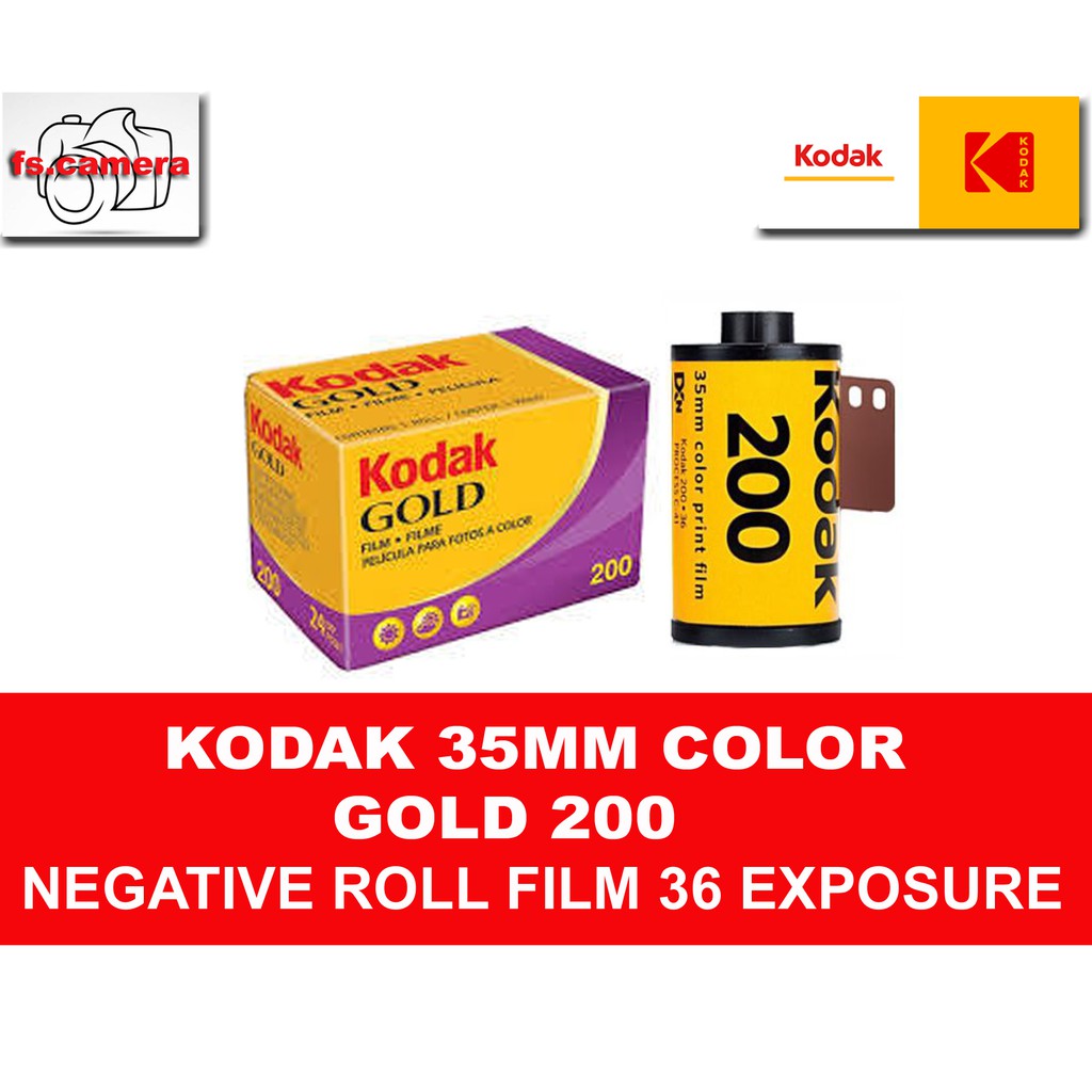 Kodak GOLD 200 Color Negative Film (35mm Roll Film, 36 Exposures ...