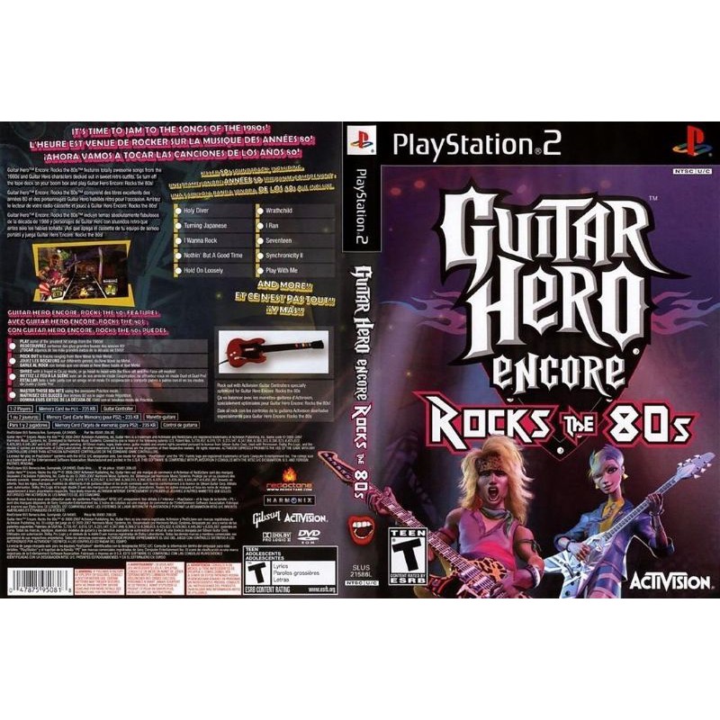 PS2 CD DVD GAMES(Guitar Hero Encore Rocks the 80s) Shopee Malaysia