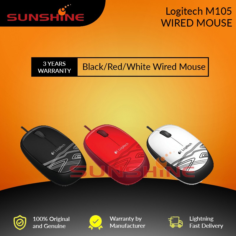 Logitech M105 Wired Mouse | Shopee Malaysia