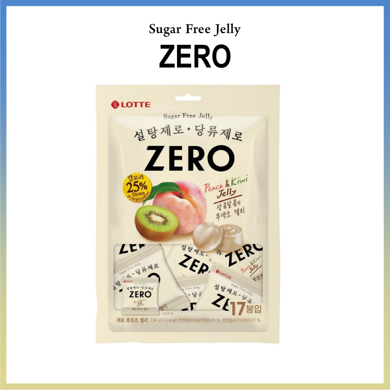 [LOTTE] Sugar Free Fruits Jelly ZERO / Gummy Candy, Sugar Free