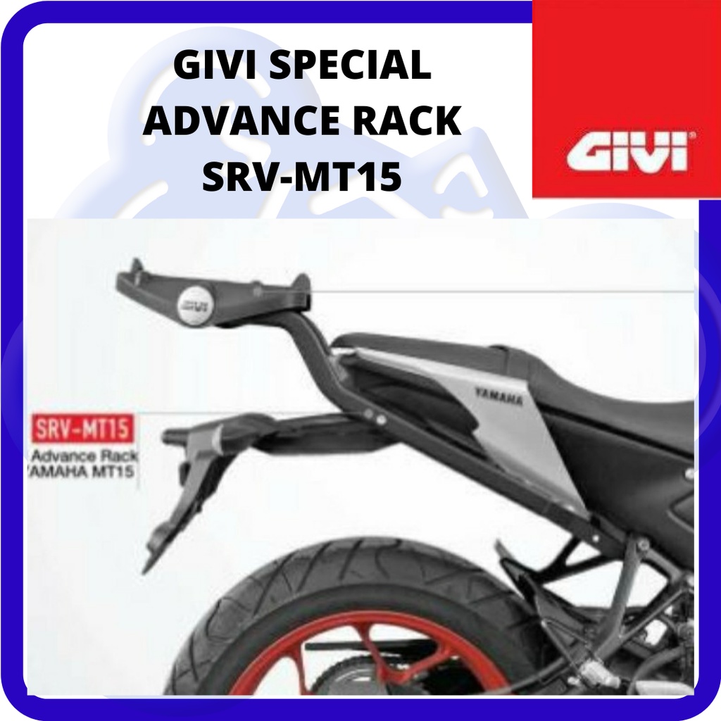 GIVI HEAVYDUTY SPECIAL RACK SRV YAMAHA MT15 MONORACK GIVI MT-15 ...