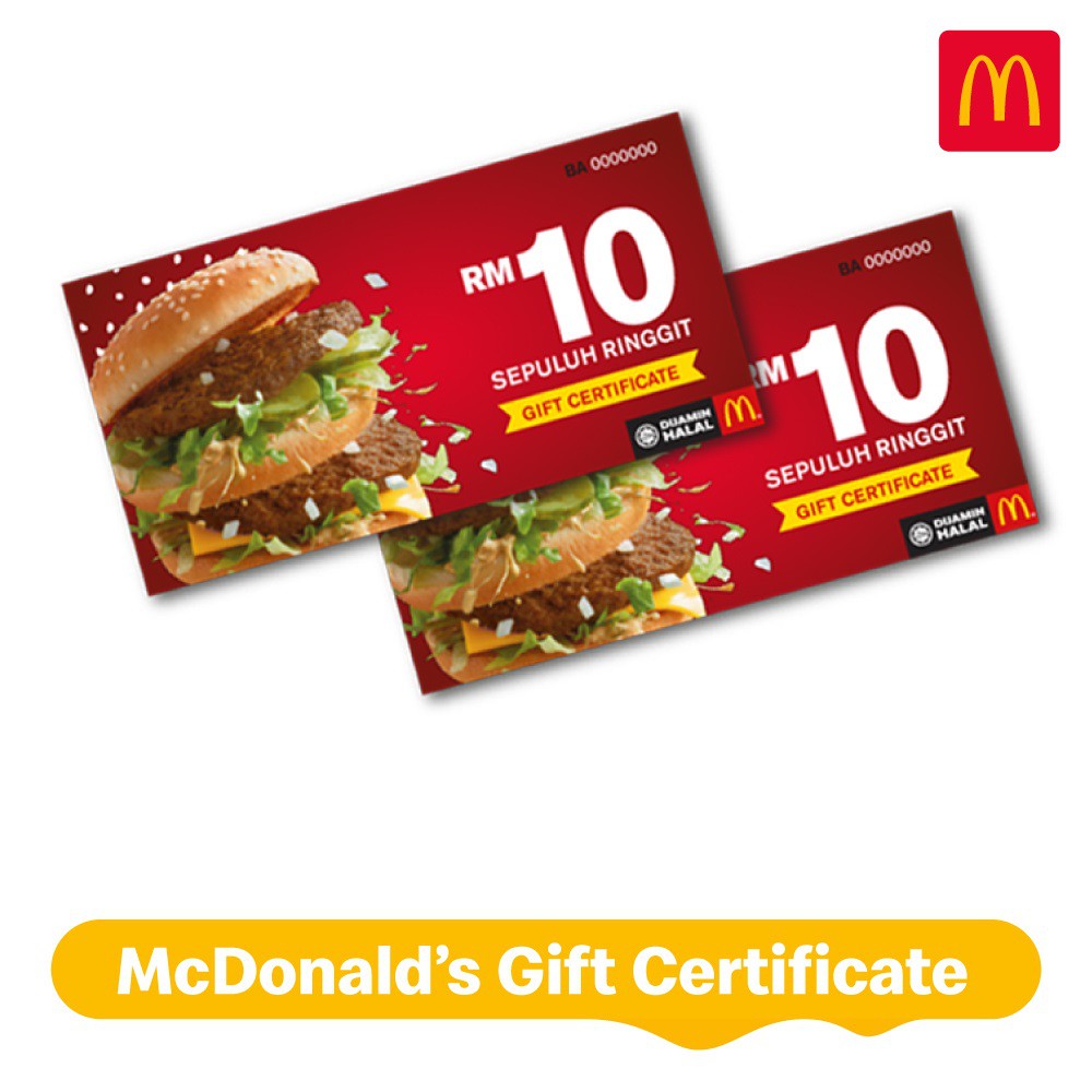 McDonald's Cash Voucher RM 10 | Shopee Malaysia