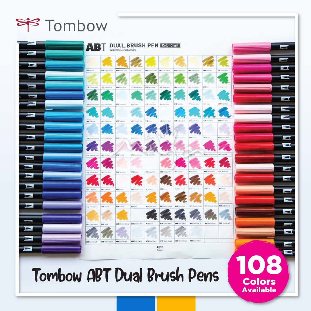  Tombow ABT-108C ABT Dual Brush Pens : Office Products