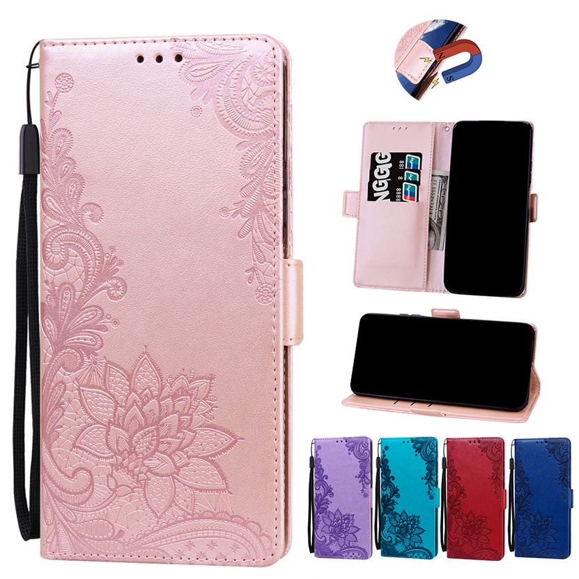 Lace Leather Flip Case For Xiaomi Redmi A3 13C 12C 11A A1 A2 Note 13 12 ...