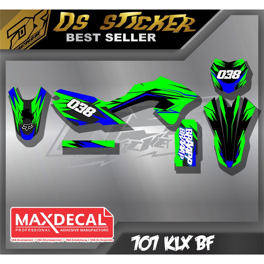 707 Decal Sticker KLX BF List of Color Motif Variations | Shopee Malaysia