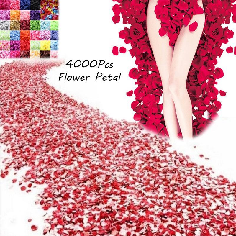  Red Silk Rose Petals Wedding Flower Decoration