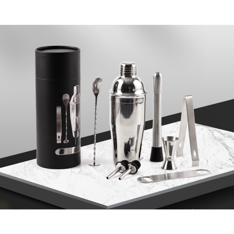 [READY STOCK] BARTENDING 8PCS GIFT BOX COCKTAIL MOCKTAIL BARTENDER KIT ...