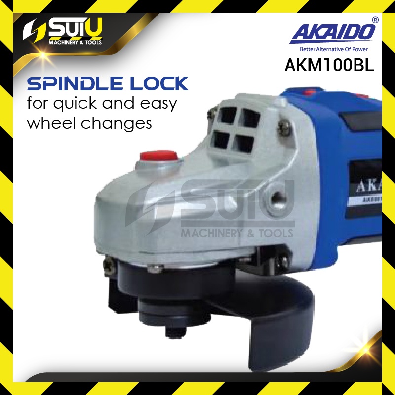 AKAIDO AKM100BL-B / AKM100BL 21V Brushless Cordless Angle Grinder ...