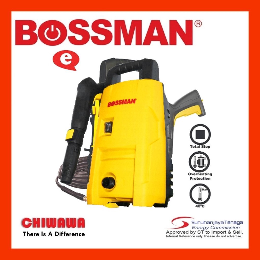 BOSSMAN 1400W HIGH PRESSURE CLEANER BPC18 BPC 18 WATER JET SPRAYER Washer mesin basuh spray gun