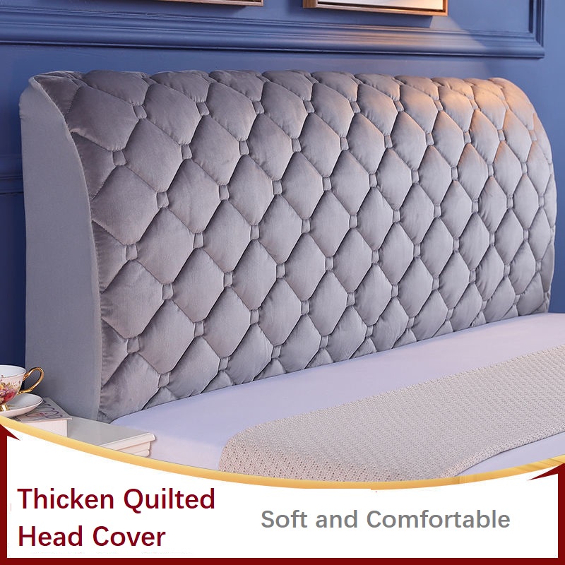 KCCRHIN Velvet Bed Headboard Cover Upholstered Headboard Queen King