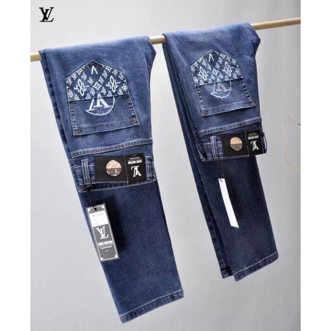 Vintage luxury LOUIS VUITTON denim jeans Size 31, Luxury, Accessories on  Carousell