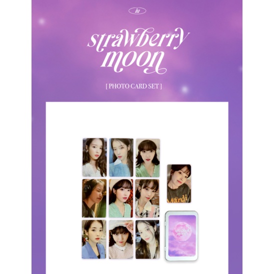 IU - strawberry moon MD Necklace / Photocard Set / Poster