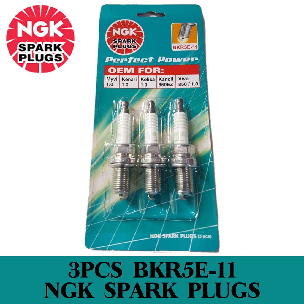 NGK BKR5E11(4PCS)SPARK PLUGS FORMyvi 1.0 , Kenari , Kelisa , Kancil
