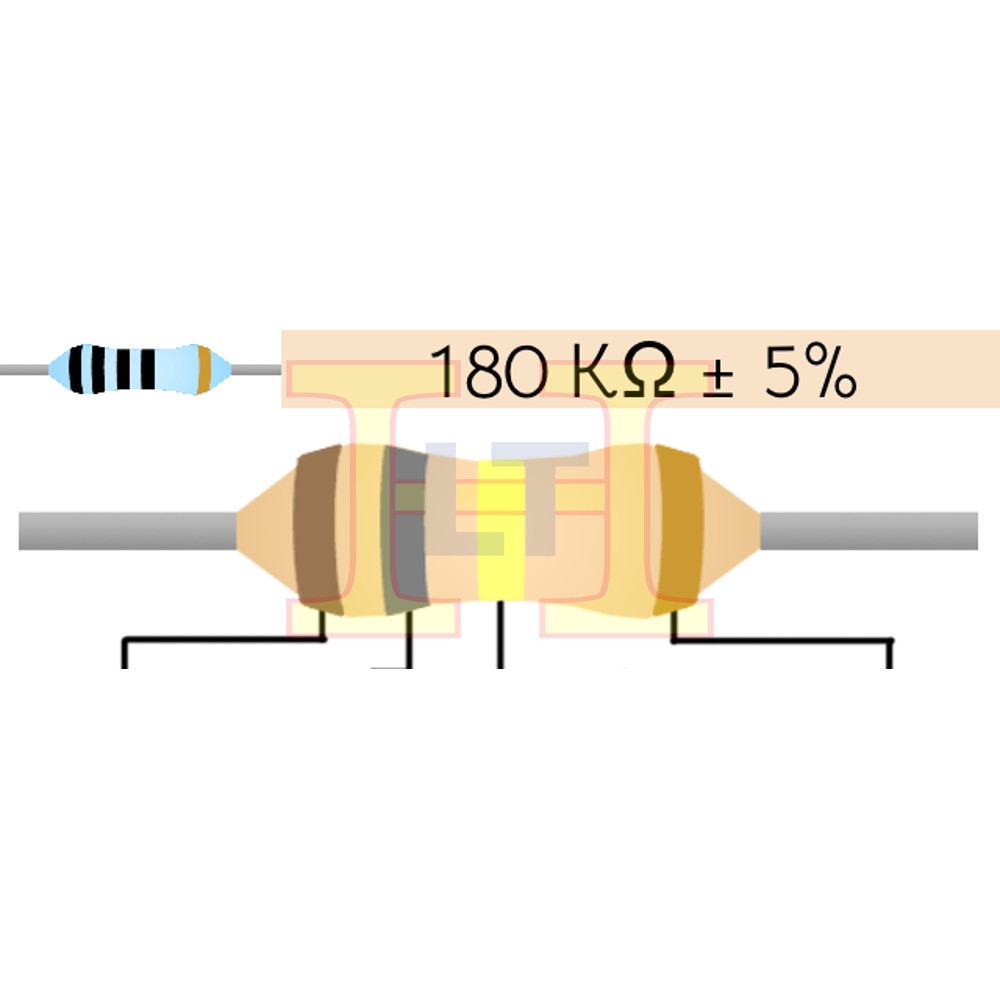 (READY STOCK) RESISTOR 180K Ohm 5% (10pcs) | Shopee Malaysia