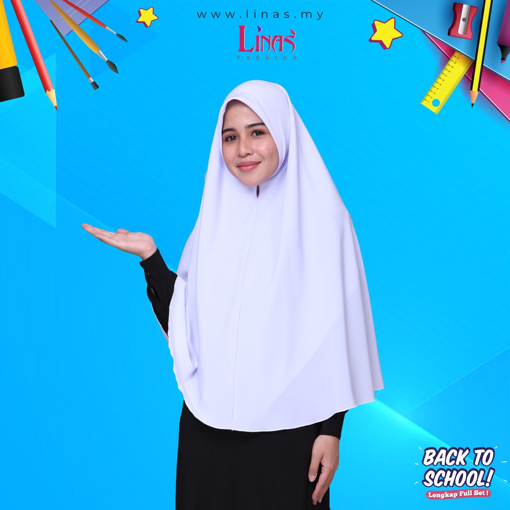 LINAS FASHION | TUDUNG LABUH SEKOLAH MADINAH VARIASI WARNA | UNIFORM ...