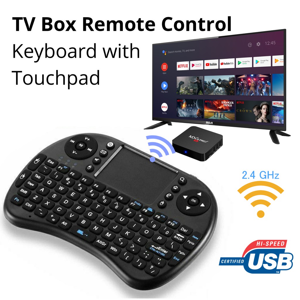 Mini i8 2.4GHz Wireless remote control Keyboard Air Mouse Touchpad ...