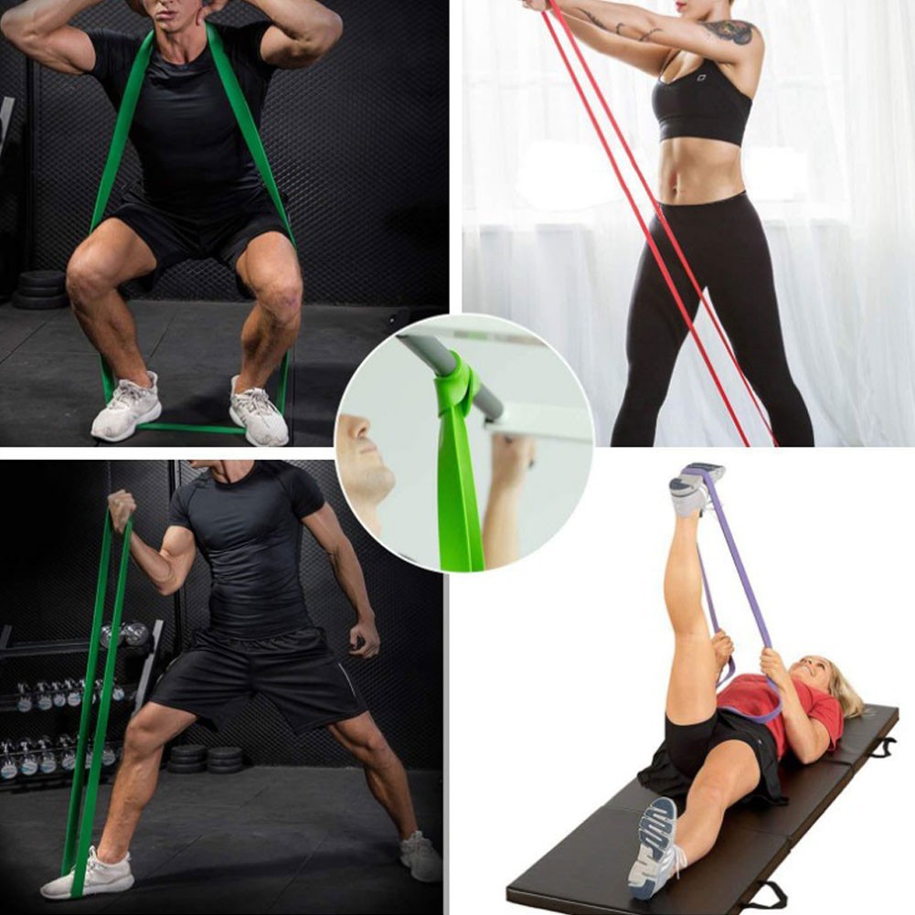 Pull Up Resistance Body Stretching Band Loop Power Gym Fitness Exercise Yoga Peralatan Senaman Tali Getah Boleh Regang Shopee Malaysia