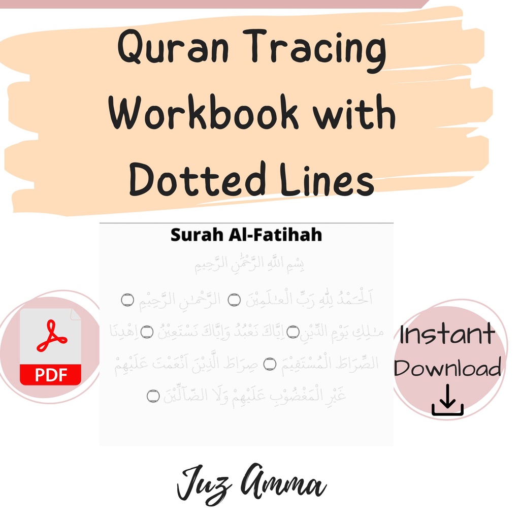 Quran Tracing Workbook Juz Amma Printable Juz 30 Quran Tracing