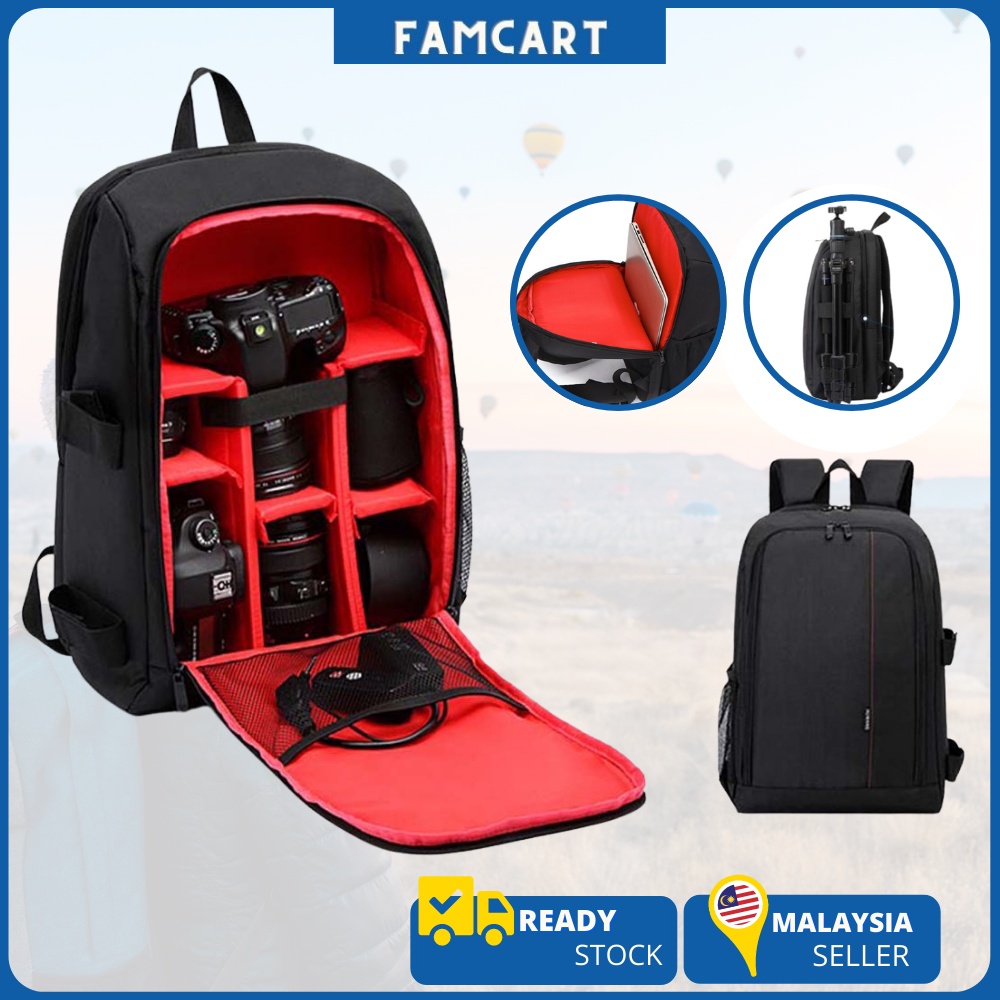 🔥 READY STOCK 🔥Proocam 8018 backpack Dslr Camera Laptop 15.6 inch Anti ...