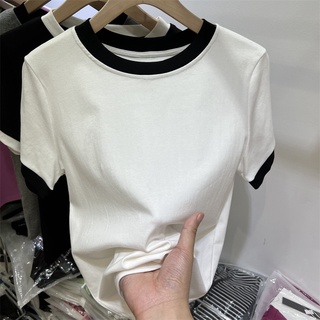 🔥【Malaysia Stock】Korean Stlye Sleeveless Crop Top Shirt Slim