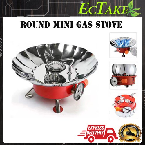 Mini Gas Burner Windproof Portable Butane Gas Camping Stove Burner with