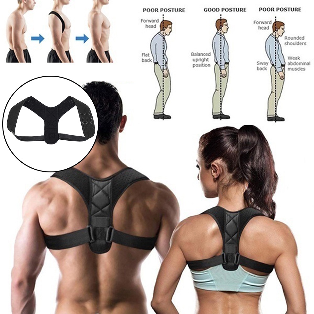 Adjustable Back Correction Strap Shoulder Brace Belt Straighten Band