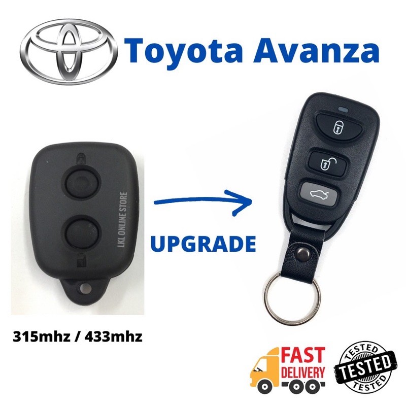 Toyota Avanza Remote Control Upgrade | Shopee Malaysia